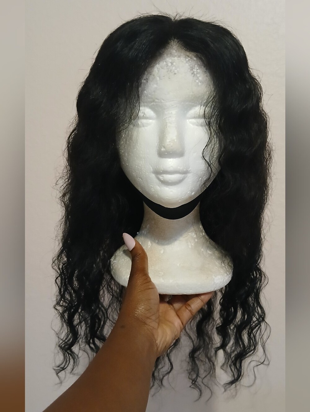 Black Wavy Lace Front Wig - Natural Look
